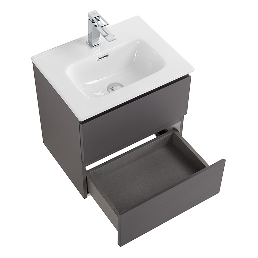 BelBagno Тумба с раковиной Kraft 39-50 подвесная Темно-Серый матовый с раковиной BB500/390ETL – фотография-8